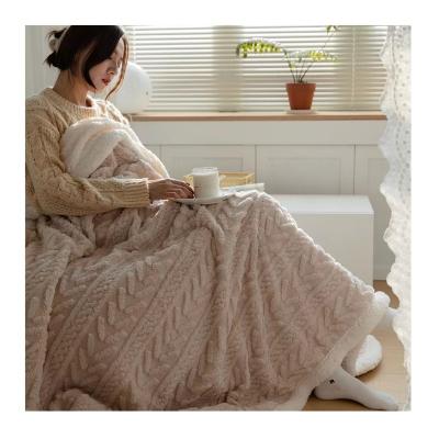 China Anti-Static Home Decor Warm Sherpa Throw Blankets Fuzzy Fleece Snowflake Holiday Couch Sofa Bed Blanket 50