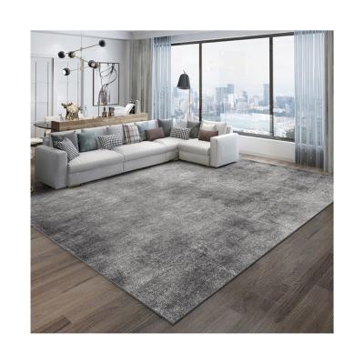 China Wholesale Stain Resistant Manufacturer Customized Gray Polyest Rug Large Size Turkey Print Sofa Rug For Living Room for sale