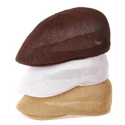 China 2023 Summer High Quality New And Older Lightweight.Breathable.Sun Protection Middle-aged Grass Yarn Shading Sunscreen Mesh Cap Light Breathable Men Hat for sale