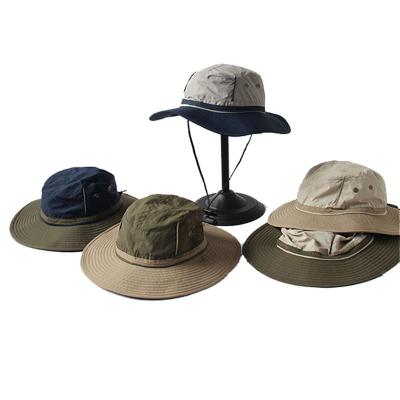 China 2023 New Breathable Soft Sun Hat Men Fisherman Rope Suction Cap Summer Outdoor Sporty Comfortable Portable Unisex Mountaineering Sun Visor for sale