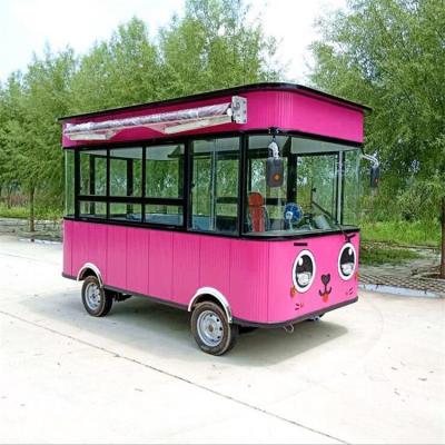 China electric mobile food carts / cafe carfor vending 4000*1800*2300 for sale