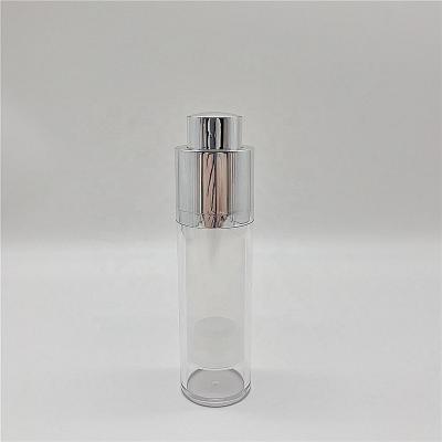 China Cosmetic Pump Bottle Round 30ml Bottom Skin Care Cosmetic Cream Airless Acrylic for sale