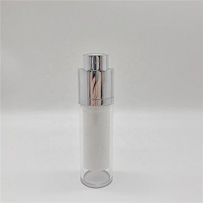 China Cosmetic Refill Twist Up Double Wall Acrylic Serum Airless Pump Bottles 30ml for sale