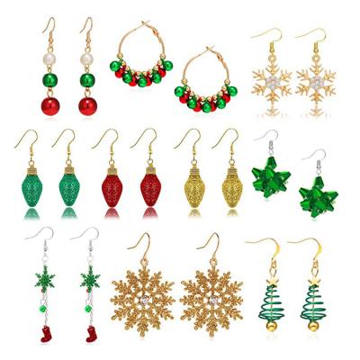 China 2022 New Arrivals FASHIONABLE Light Tree Garland Pom Bead Holiday Christmas Earrings Jewelry Other Christmas Decoration Navidad Stuff Gift for sale