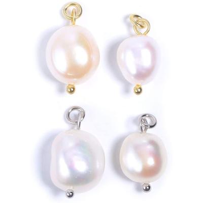 China Fashion Accessories DIY Loose Bead Charms Pendant Dangle Baroque Freshwater Pearls For Jewelry Making Perla CA0016 for sale