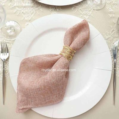 China New Personalized Waterproof Wedding Faux Burlap Dinner Napkins Restaurant Napkins for sale