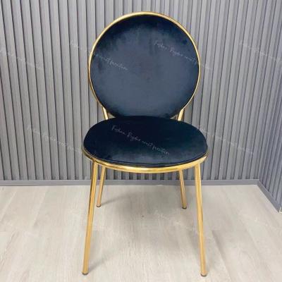 China Modern Gold Wedding Chair Stainless Steel Luxury Modern Dining Chair For Event Reception for sale