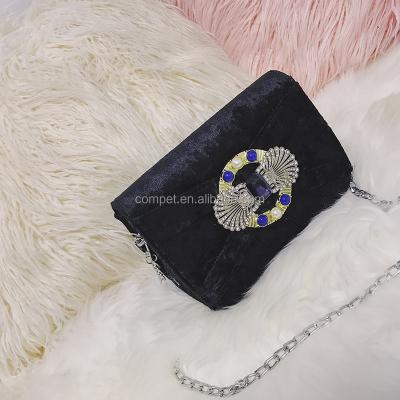 China Shoulder Bag Velvet Chain Women Bag Butterfly Knot Single Shoulder Bag for sale