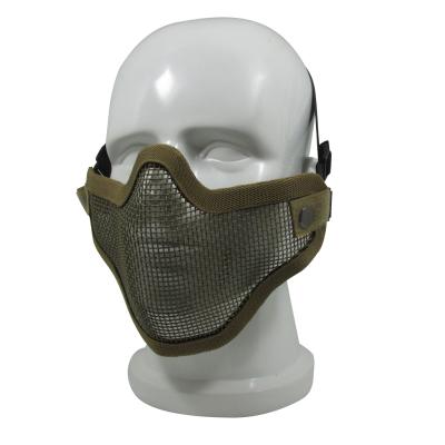 China Lightweight MeshMask OEM In Steel Military Tactical Metal Airsoft Half Face Protection Mesh Manufacturer China for sale