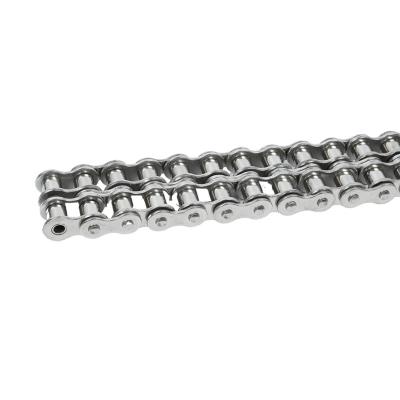 China Stable operation Factory Direct Sales Surface Antirust Treatment Stainless Steel Drive Chain Double Row Transmission Chain for sale