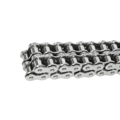 China Stable operation Industrial Grade 04C 06B 08B 10A Non Standard Customized Stainless Steel Double Drive Transmission Chains for sale