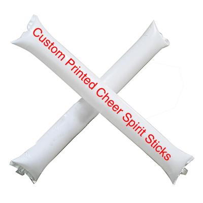 China Cheap LOGO Printed Inflatable Cheering Sticks LDPE Inflatable Cheering Sticks, Thunder Stick for sale