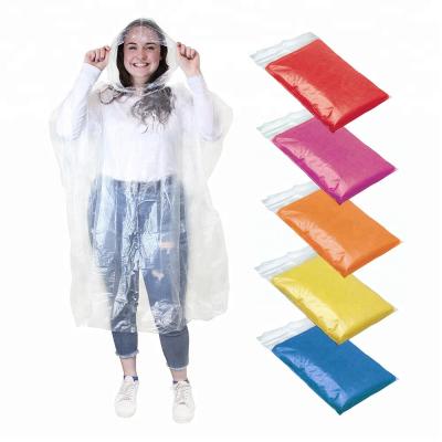 China The best-selling LOGO Printed Promotional Disposable Raincoat, single person raincoat rainwear poncho for sale