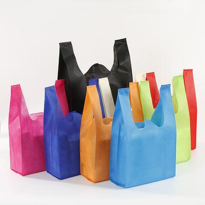 China Wholesale Custom Colored Nonwoven Bag Eco-friendly Cheap Folding Tote Bag for sale