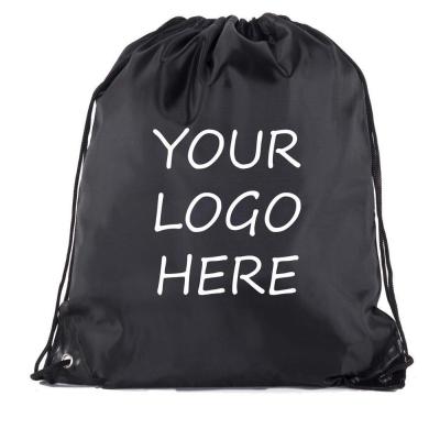 China High Capacity Eco - Friendly Logo Printed OEM Empty Drawstring Shopping Bag for sale