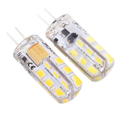 China Residential LED Bulb G4 Lamp High Power I-SFG G4 2835SMD AC/DC12V White / Warm White Silicone Light Chandeliers for sale