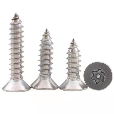 China Hard High Quality Torx Flat Self Tapping Parts Sign Head Stainless Steel Fixed Screws for sale