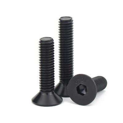 China Stainless Steel Oxide Head Hex Head Socket Flat Hard Black Machine Self Drilling Screw for sale