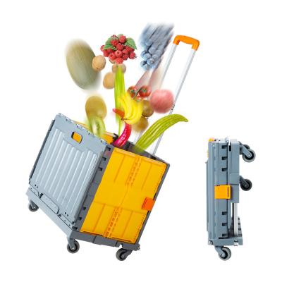 China Foldable Lightweight Shopping 5 Wheel Household Supermarket Trolley 5 Wheel Shopping Trolley for sale