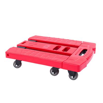 China Foldable Convenience Folding Hand Truck And Cart 6 Wheels 200kg Load Luggage Trolley Cart for sale