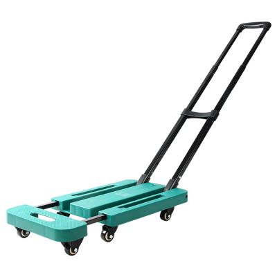 China Tools 180kg Travel Home Luggage Carrier Portable Folding Retractable Oval Trolley for sale