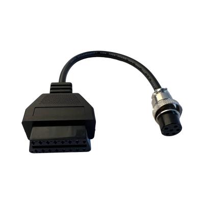 China For PGO Motocycles Adapter Cable For PGO Motorcycle 6pin-OBDII 16pin F Connection Diagnostic Cable For PGO Motorcycle for sale