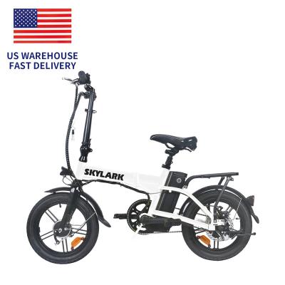 China Aluminum Alloy US Warehouse Shipping! The factory direct sales products folding electric bicycle electric hybrid bike electric bicycles for adults for sale