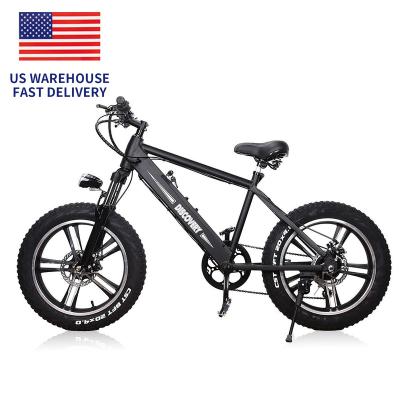 China Aluminum Alloy US Warehouse Shipping! New design wholesale model 20 inch mountain electric bike fat tire electric bike electric fat bike for sale