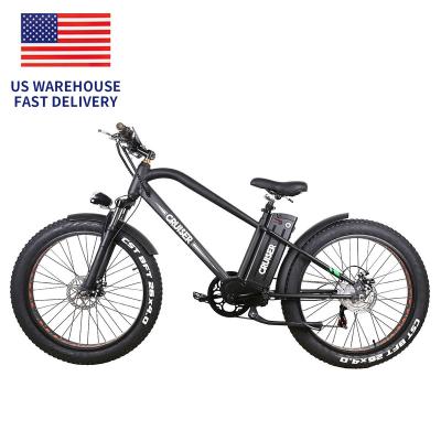 China Factory direct sale 26*4 aluminum alloy ebike snow fat tire ebike electric fat tire 48v 750w/500w mountain bike for sale