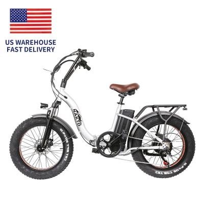 China New snow 48v 500w 20*4 inch fat tire ebike steel model electric bike /diss brake folding e-bike foldable electric bicycle for sale