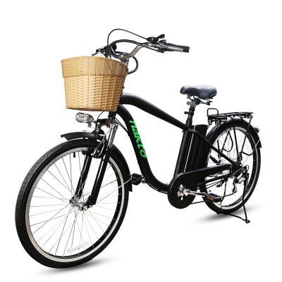 China 2021 nakto 36v 350w steel cheap nakto city electric bike for electric adult women electric bike e bikes adults for sale