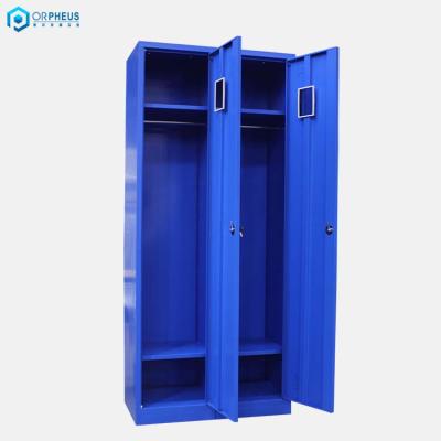 China Foldable Premium Commercial Clothes Storage Locker Diy Office Locker 2 Door for sale