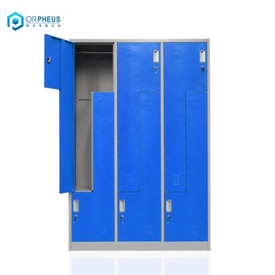 China Factory Outlet Modern Steel Gym Locker Room Furniture Z Type Lockers For Changing Room for sale