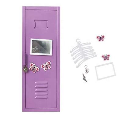 China Creative Metal Cold Rolled Toy Small Mini Steel Sheet Locker for Cosmetic Cabinet for sale