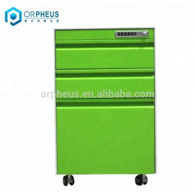 China Customized 3 Drawer Lockable Pedestal Metal Drawer Parts Movable Cabinet for sale