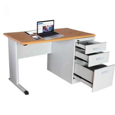 China Customized Use Filing Cabinet With Head Table Office Computer Desk Office Table for sale