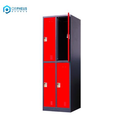 China Modern Multi Doors Dorm Storage Knock Down 6 Door Metal Steel Lockers For School for sale