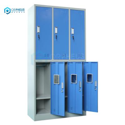 China Cold Roller Steel 0.6mm Student Clothes And Book Holder Knock Down Lock Metal School Locker for sale