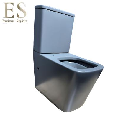 China Double-flush Gray Ceramic Bathroom Comode WC Toilet Set for sale