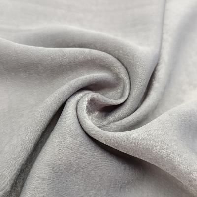 China Soft Hand Velvet Polyester Satin Chiffon Fabric Anti-static Super Feeling Crepe Chiffon For Women's Blouses for sale