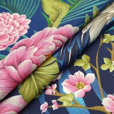 China 300T taffeta fabric custom waterproof digital printed prin 300T digital printed taffeta fabric for down coat for sale