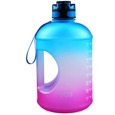 China Large 1 Gallon Sustainable Water Bottle with Time Marker for sale