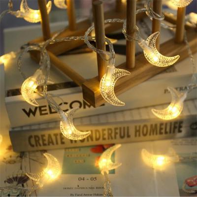 China LED Star-moon Lantern String Light Star-moon String Light Battery Box Indoor Outdoor Ramadan Decorative Light for sale