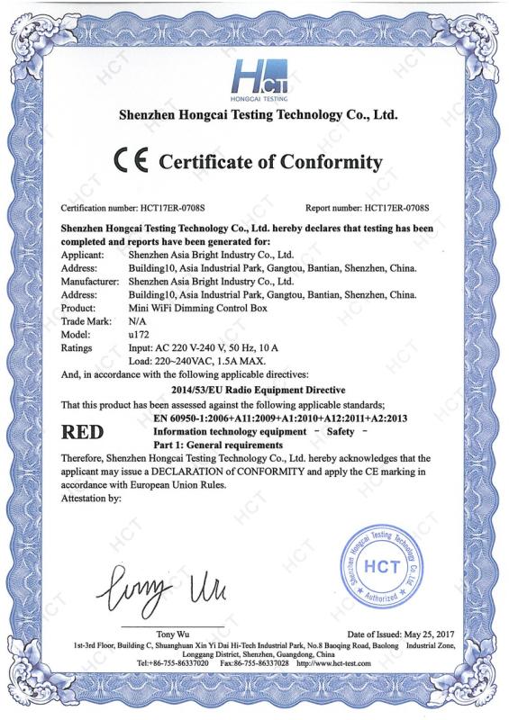 CE - Shenzhen Asia Bright Co., Ltd