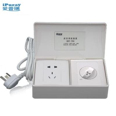 China Safety Smart 2in1socket With Rotary Knob Propeller Speed ​​Control Switch For AC Motor for sale