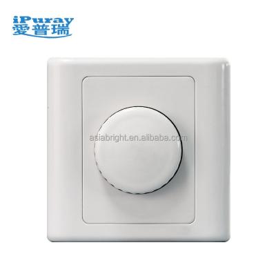 China 220V Dimmer Switch LED Push On/Off Rotary Brightness Triac 86*86mm for sale