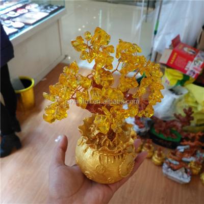 China China Natural Rock Cheap Citrine Quartz Crystal Tree for Decoration for sale