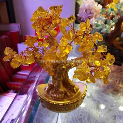 China China Crystal Tree China Feng Shui Decorative Natural Citrine for sale