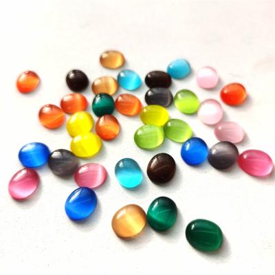 China China Factory Supply 1cm Cat Eye Stone Crystal Quartz for Ring Eardrop Making for sale