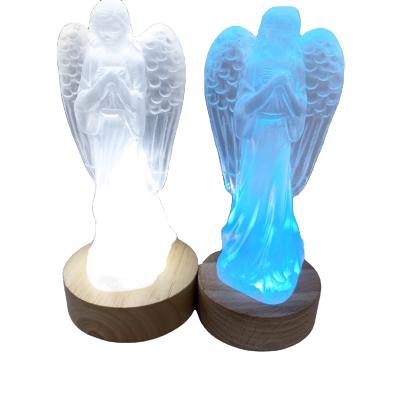 China New Product High Quality Natural Crystal Quartz Hand Carved Selenits Wholesale Angel Sculpture For Decoration from China for sale